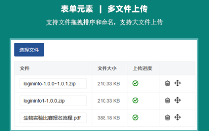 多文件上传 